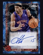 2025-26 Topps NBA Collect Topps Chrome Sapphire Vince Carter Auto Iconic Digital