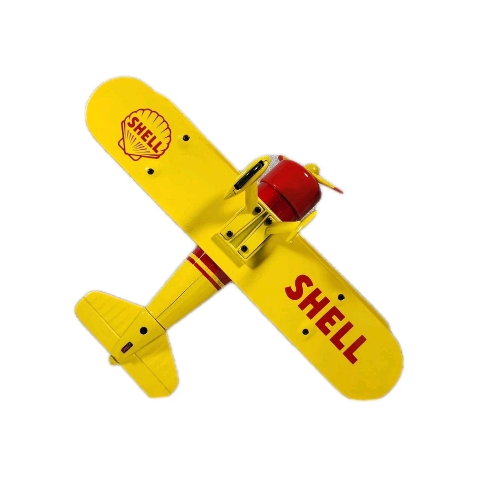 Limited Edition Liberty Classics Metal Coin Bank Shell Biplane Airplane DAMAGE - Image 3 of 4