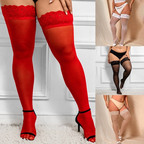 Elegante fleischfarbene Silikon Anti Sex Socken für Frauen Übergröße XL 3XL - Picture 1 of 30
