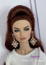 Earrings For Fashion Royalty Integrity Poppy Parker NuFace Dolls Crystal Jewelry
