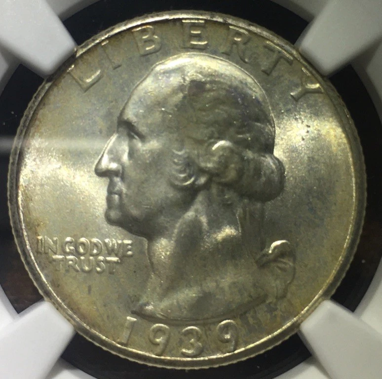 1939 25c Washington Quarter NGC MS66+ - Image 2 of 4