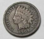 1909 INDIAN HEAD CENT,PARTIAL LIBERTY, VERY NICE COIN!!!!(A10)