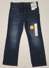 NEW Cat  Jack Kids Soft Stretch Straight-Fit Jeans Dark Wash Size 4