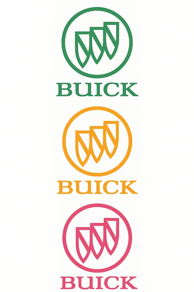 Buick Center Caps para pára-brisa tamanho adesivo vinil premium decalque várias cores - Imagem 2 de 3