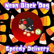 Neon Black Dog -   HALLOWEEN EVENT   - Adopt your pet from Me - PRE-ORDER 