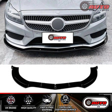 Mercedes CLS W218 FACELIFT AMG Line Glanz Schwarz Front Splitter Spoiler Lippe 14-17