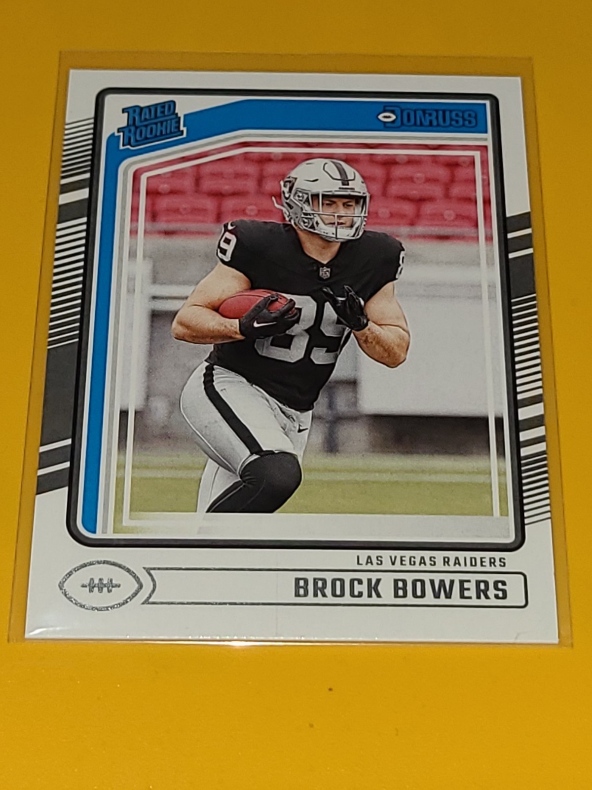 RAIDERS BROCK BOWERS 2024 DONRUSS RATED ROOKIES #394 RC