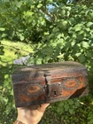 French Coffret From Late 17th - Early 18th Century Leather Wood