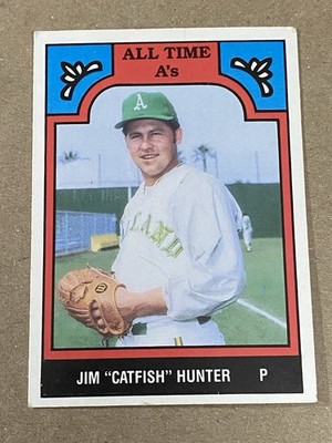 Jim  Catfish  Hunter, 1986 TCMA, All Times A s, Card # 9- ATH, Free Shipping