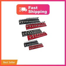 Eaceliy Magnetic Socket Organizer Set 6pcs 12and38and14inch Holder Kit Eaceliy Magnetic Socket Organizer Set 6pcs 12and38and14inch Holder Kit
