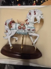  LENOX 2005 CHRISTMAS CAROUSEL HORSE Annual Limited Ed sculpture Boxed -COA