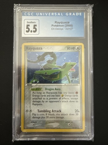 Rayquaza graded CGC 5.5 for sale on eBay