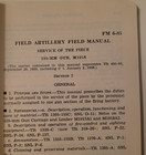FM6-85 War Dept. Service of the Piece Field Manual Field Artillery 1939 Used — photo 8