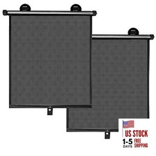 Winsall Auto Sun Shade - Car Sun Shade with 2Pcs Roller Sun Shade for Car