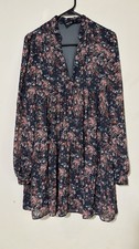 Nasty Gal Collection Floral Longsleeve Dress. Size: 6