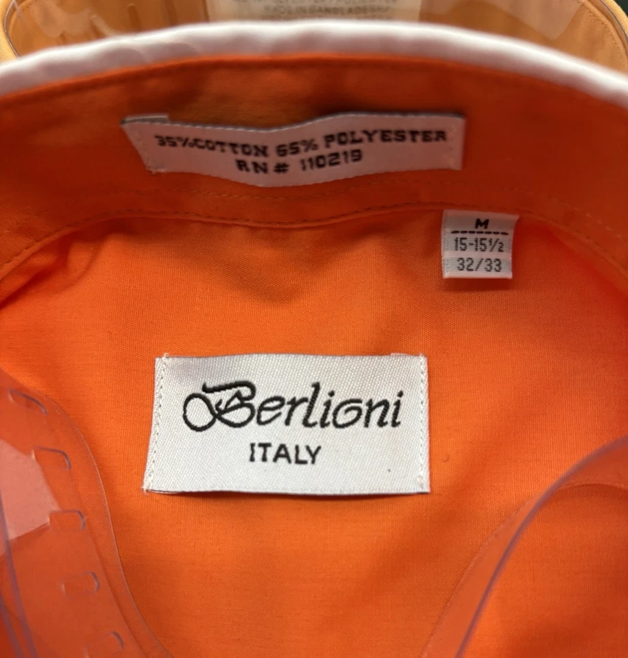 LOTE de camisa social masculina manga longa com botões tamanho M (gola 15-15,5, manga 32/33) - Imagem 2 de 3