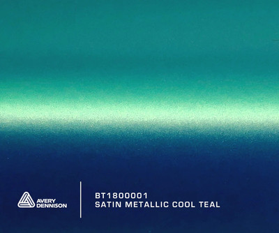 AVERY DENNISON SWF SATIN METALLIC COOL TEAL WRAP FOLIE / LIEFERUNG AM NÄCHSTEN TAG