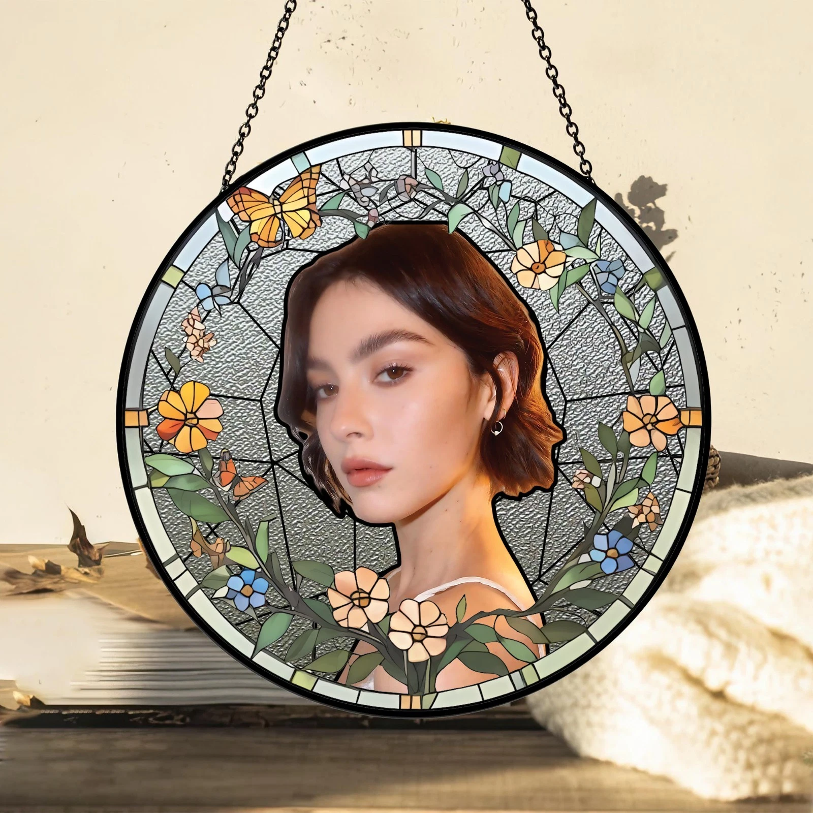 Gracie Abrams Stained Glass Suncatcher- Home Window Hanging Ornament