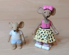 Cbeebies Rastamouse Figures x 2 (Inc Scratchy On Roller Skates ) 