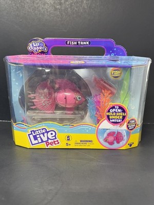 Little Live Pets Lil Dippers Neon Fish Tank Pink Interactive New Sealed