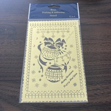 U.I.T. Messing Stich Prägeschablone Frohe We...
