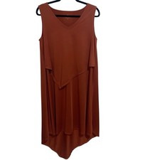 Cuddl Duds Dress Womens Medium Softwear Stretch Beach Travel Resort Lagenlook