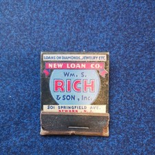WM.S.RICH &SON.INC...NEW LOAN CO...NEWARK NJ..50S..60S.UNSTRUCK MATCHBOOK