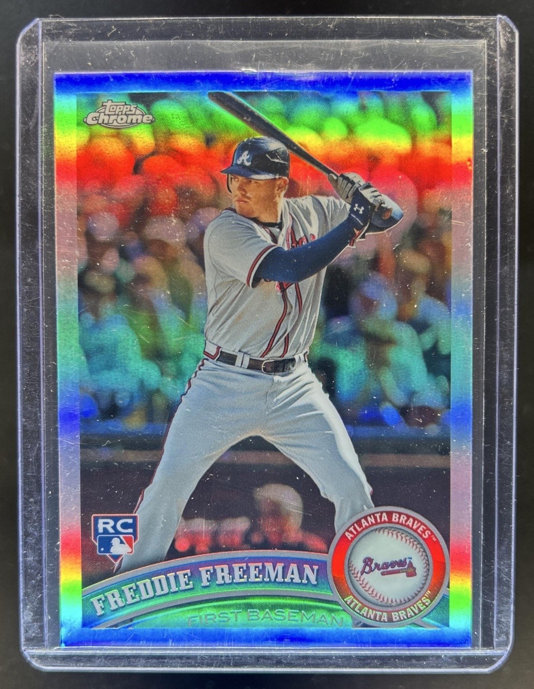 2011 Topps Chrome Freddie Freeman RC Refractor Rookie #173 Braves