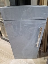 Artis Floor Standing 40cm Slim Vanity Unit Basin Sink - Grey Gloss (FNGVGG1)