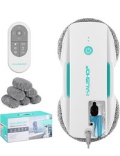 HAUSHOF Window Cleaner Robot Auto Water Spray w/3800 Pa Suction AI Path Planning