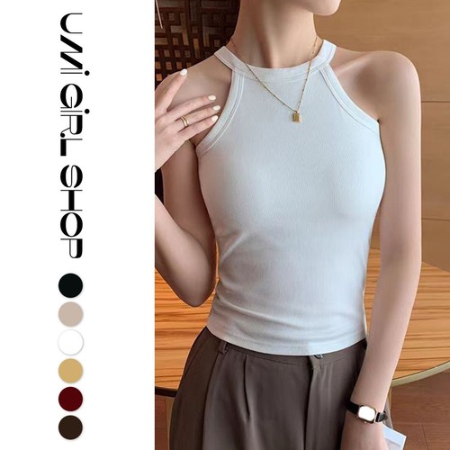 Top alla moda con collo a reggicalze e pettorali incorporati in vari colori - Foto 4 di 13