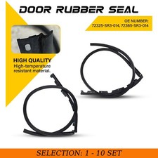For 1992-1995 Honda Civic Black Door Rubber Weather Seal Strip Dust-proof 2-20x For 1992-1995 Honda Civic Black Door Rubber Weather Seal Strip Dust-proof 2-20x