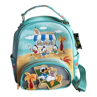 Disney Donald Duck 90th Anniversary Mini Backpack Beach Design with Sand Pocket