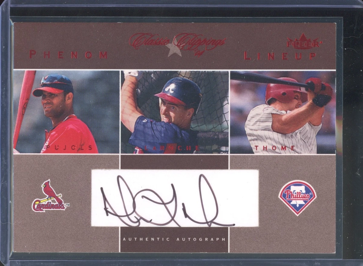 Fleer Albert Pujols Baseball Original Autographed Sports Trading