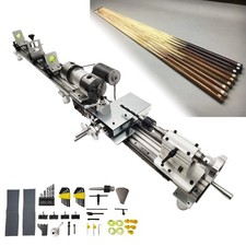 110V Aluminum Alloy Billard Cue Repair Lathe Dual Track Dual Chuck 450W