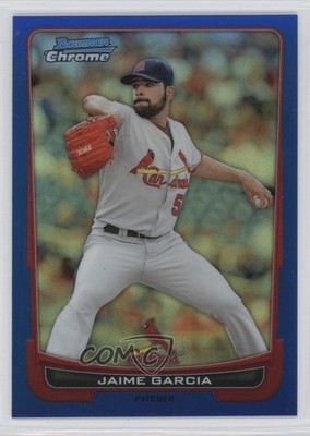 2012 Bowman Chrome Blue Refractor 3/250 Jaime Garcia #89 3q5