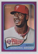 2014 Topps Heritage Chrome Purple Refractor Domonic Brown #THC-310 0f8