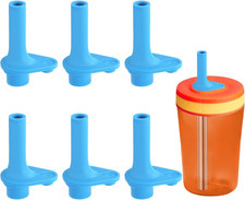 Replacement Bite Valves for Zak Designs Kelso 15Oz Cup - 6 Pack, Blue