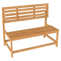 2-Sitzer Gartenbank Holz, Wetterfest Sitzbank, Uv-BestäNdig GartenmöBel Mit Um