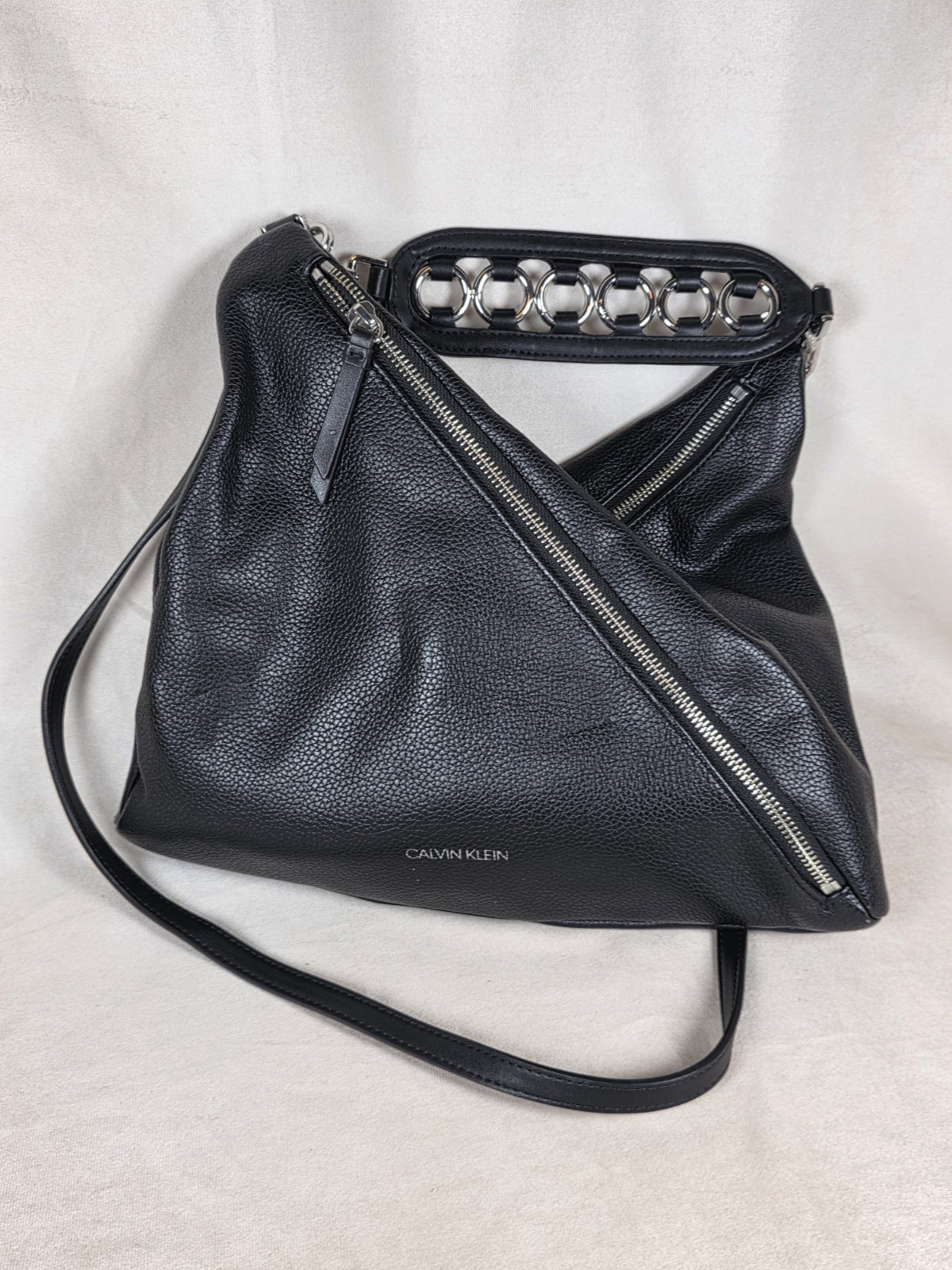 Calvin Klein Geo Convertible Multi Zippered Crossbody