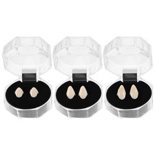 3 Pairs Durable Vampire Teeth Fangs Caps for Halloween Costume Parties