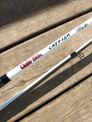 Ugly Stik Catfish 7' Medium Heavy 2 Piece Spinning Fishing Rod. Salesman Sample.