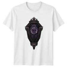 Gothic Coffin Wall Clock T-Shirt Spooky Halloween Decor Gift For Him And Her