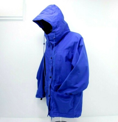 Womens REI Gore Tex Rain Ski Parka Size 10 Blue