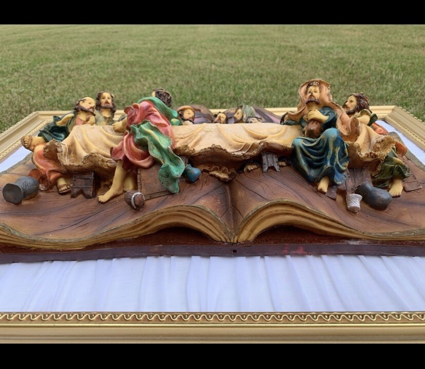 3D The last supper vintage Framed Picture | eBay