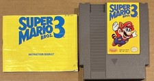 Nintendo Entertainment System NES Super Mario Bros 3 & Manual Tested Works READ