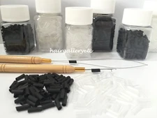 Hair Extension Heat Shrinkable Tube Shrink Links I tip Fusion FREE HOOK /LOOP 