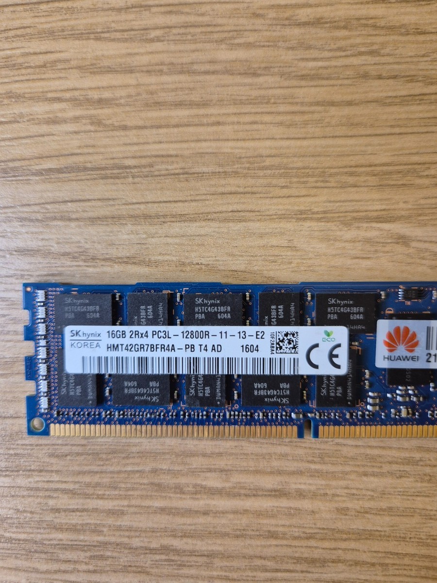 16 GB PC3-12800R ECC RDIMM (Hynix HMT42GR7BFR4A-PB Equivalente