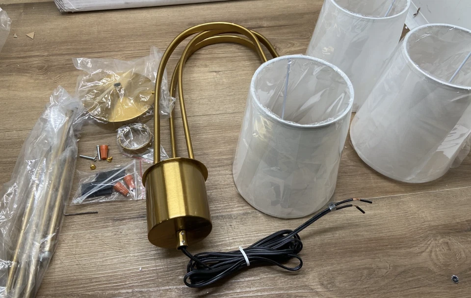 Artcraft Lighting SC13333BG Ritmo 3 Luces 24"W Lámpara Inteligente - Dorado Foto 2 de 2