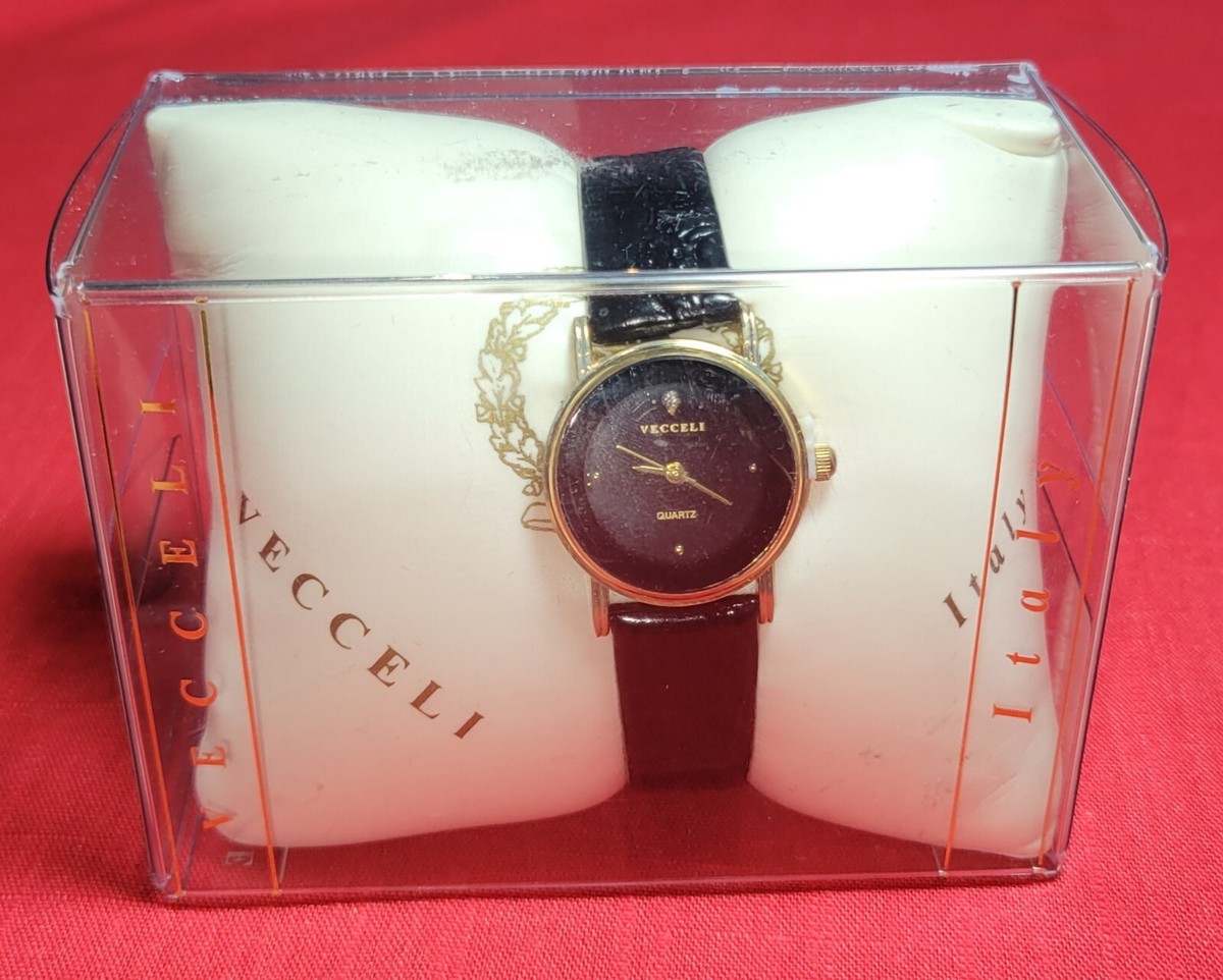 Vecceli Quartz Man and Woman pair. Beautiful Watches. Black
